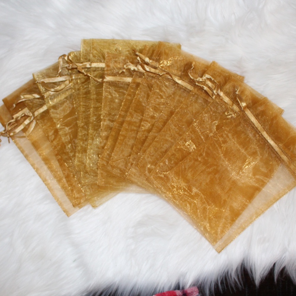 17, gold shimmering bags 6 x 9